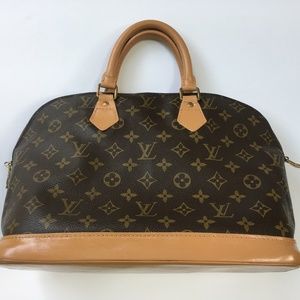 Authentic Louis Vuitton Alma Monogram Handbag